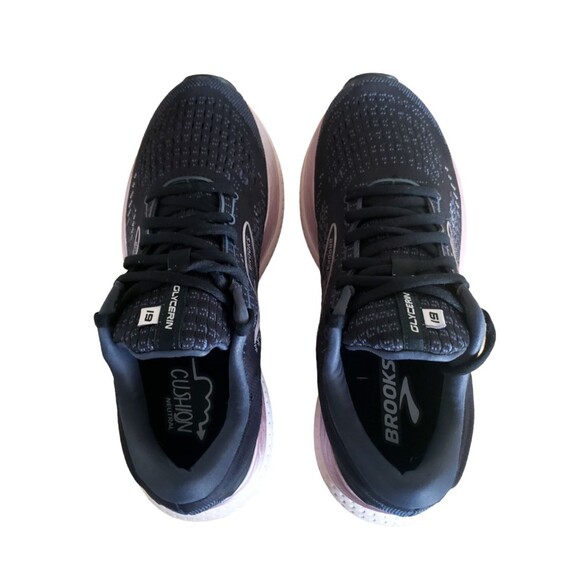 Brooks Glycerin 19 Women's Size 9.5 Black Metallic Cushioned Running Shoes - Picture 8 of 11